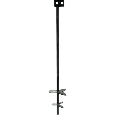 Tie Down Engineering 4 In./6 In. x 36 In. Black Iron Double Head Earth Anchor 59250L